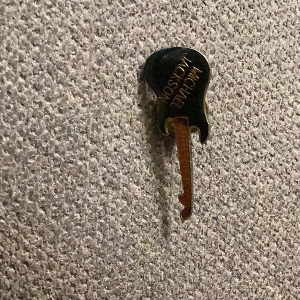 Michael Jackson Pin.  Attach to a tie, a hat, an article of clothing etc.